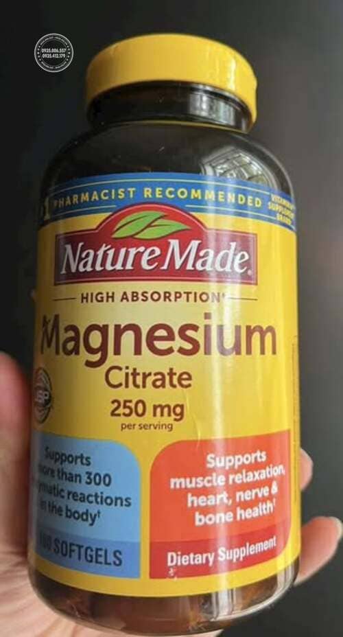 Sự thật nên biết ngay trước khi dùng Nature Made Magnesium Citrate 250mg