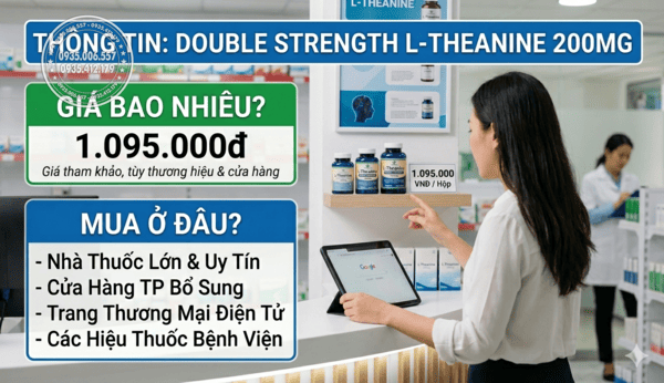 Thuốc Double Strength L Theanine 200mg Giá Bao Nhiêu Và Mua Ở Đâu?