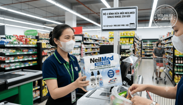 Bộ 2 bình rửa mũi Neilmed Sinus Rinse 250 gói giá bao nhiêu cập nhật